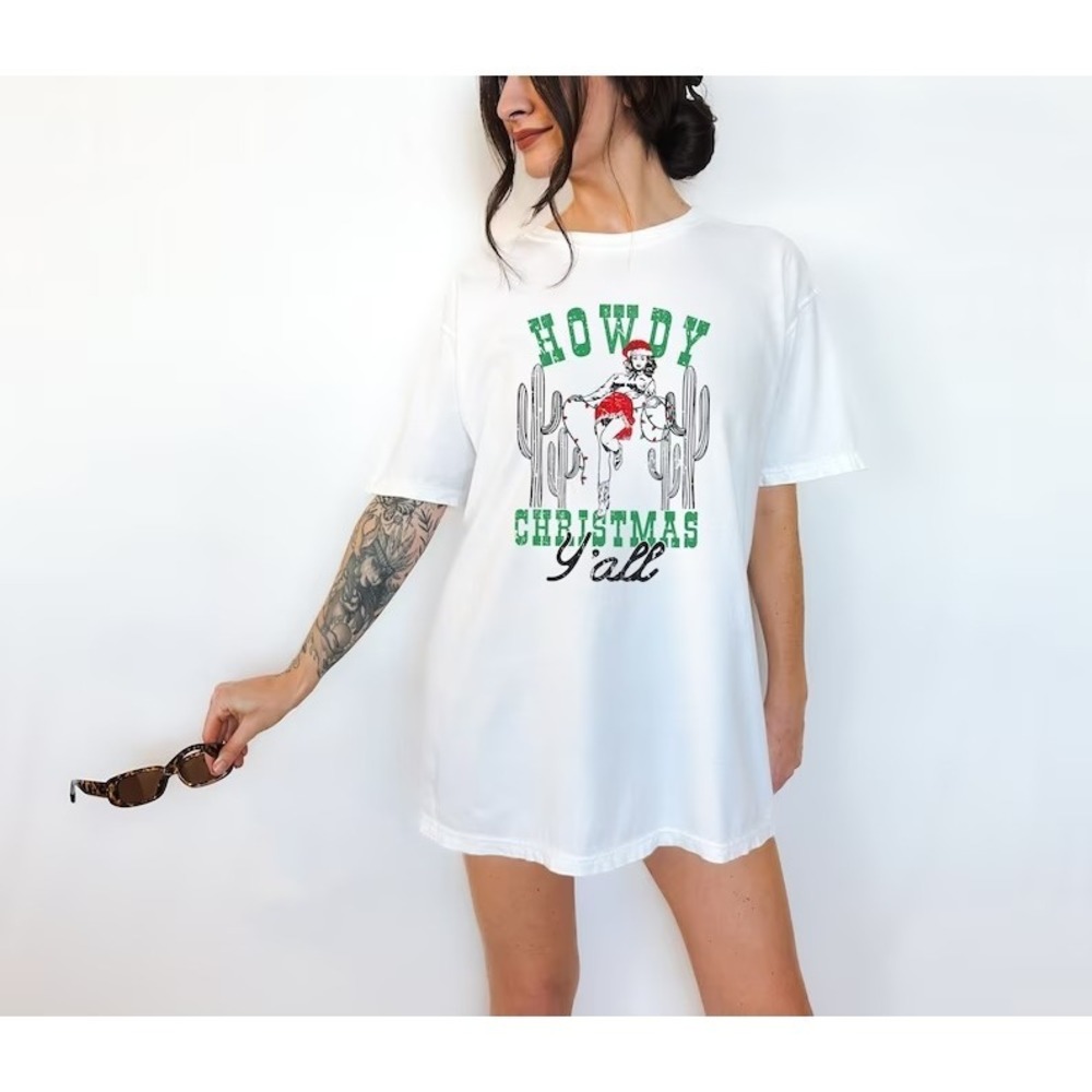 Retro Christmas Shirt, Retro Holiday Shirt, Western Holiday T-Shirt
